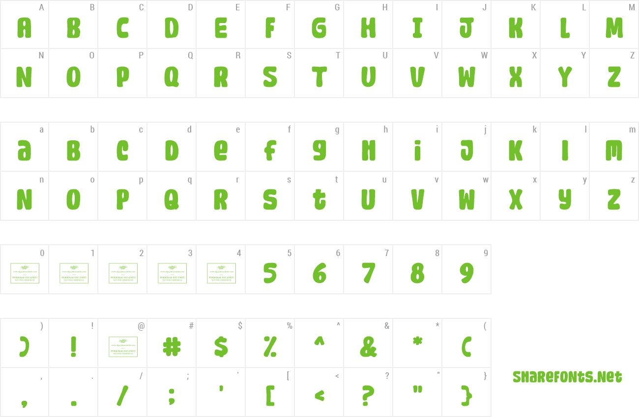 Font Rocket Raccoon preview